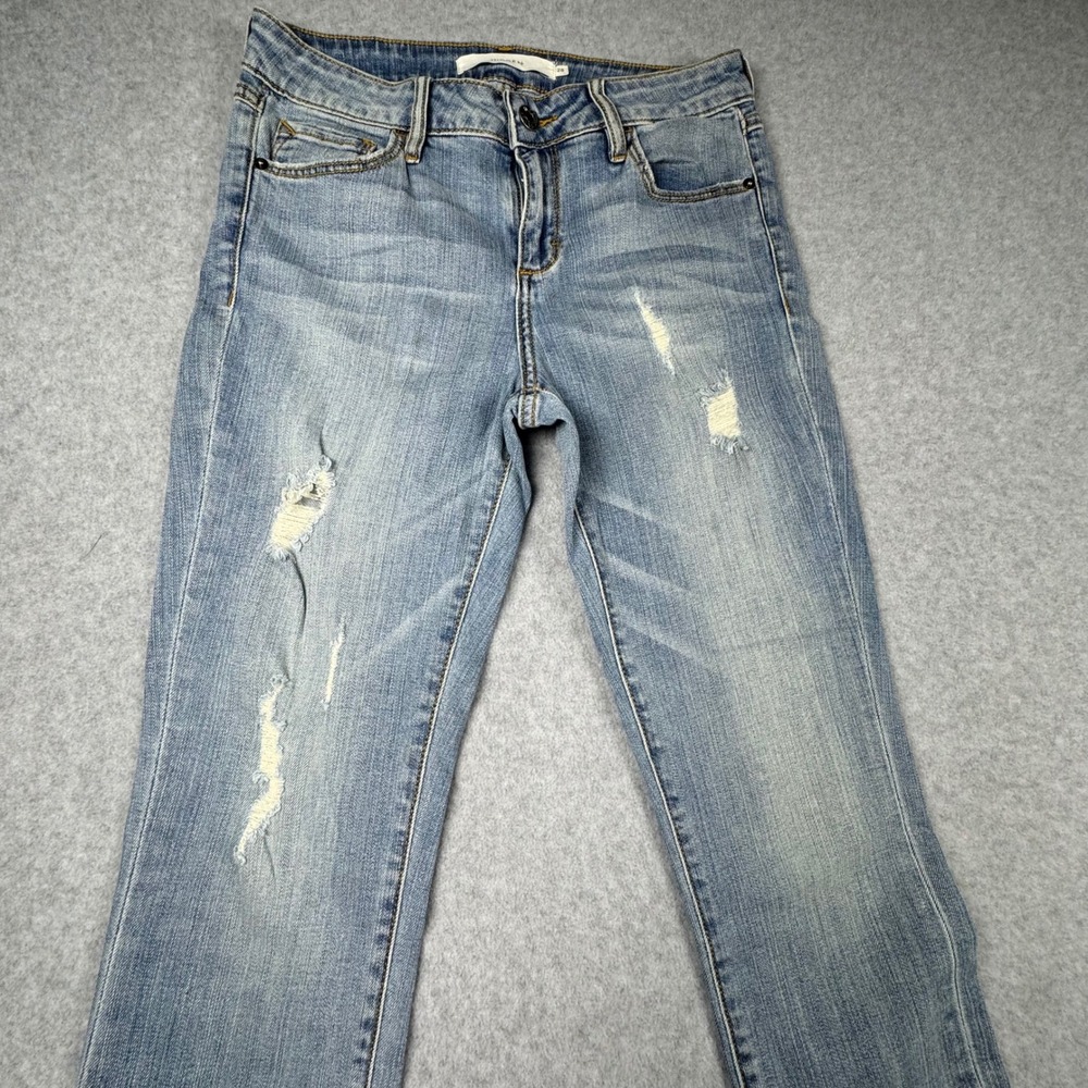 Hidden Jeans Amelia Skinny Distressed Step Hem Jeans Light Wash HD7261-LT 28 - Picture 8 of 8